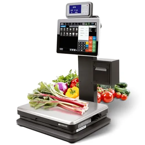 Touch Registrierkasse mit Waage 2in1 – Thermodrucker, Bar- & Kartenzahlung - Registrierkasse mit integrierter Waage, ideal für Gastronomie und Einzelhandel, ermöglicht schnelle Transaktionen und präzise Gewichtserfassung.