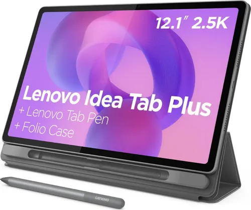 Lenovo Tablet Idea Tab Plus 12.1" mit 256GB und 12GB RAM - Leistungsstarkes Lenovo Tablet mit 12.1" Display, 256GB Speicher und 12GB RAM. Ideal für kreative Anwendungen und Multimedia. Inklusive Lenovo Pen und Schutzhülle für optimalen Schutz und Nutzungskomfort.
