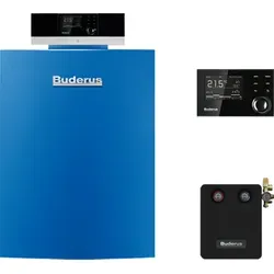 Buderus GB212 Logaplus Gas-Brennwert Heizungspaket - 30 kW - Brennwertkessel und Heizkessel, integrierter leiser Gas-Vormischbrenner für effizienten Betrieb, ideal für moderne Heiztechnik mit Wasserstoff- und Biomethanbetrieb.