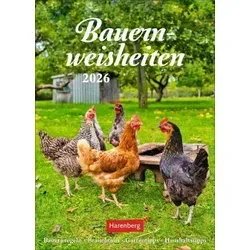 Bauernweisheiten Wochenkalender 2026 - Bauernregeln, Brauchtum, Gartentipps, Haushaltstipps