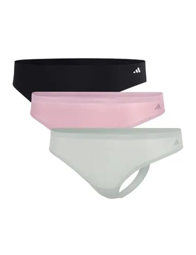 adidas Damen Thong (3PK) - Bequeme Sportliche G-Strings - Funktionsunterwäsche für aktive Frauen, bietet optimalen Tragekomfort und Flexibilität beim Sport.