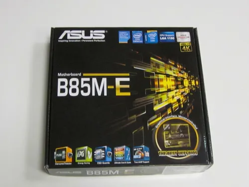 Asus B85M-E Micro-ATX Mainboard, Socket LGA1150, DDR3, HDMI, DVI, DP, VGA
