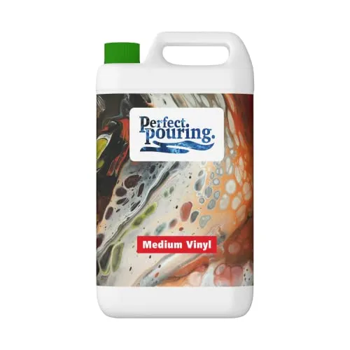 Pouring Medium Vinyl Acrylic Painting 2,5L - Ideal für kreative Fluid Art - Acrylfarbe Fluid-Zubehör in 2,5L, transparent für beeindruckende Effekte und kreative Projekte.