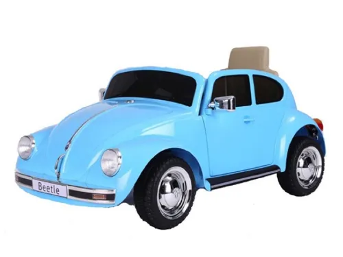 Volkswagen Käfer Oldtimer Elektro-Kinderauto 12 Volt - Stylisches Elektro-Kinderauto im Käfer-Design, ideal für Kinder ab 3 Jahren. Mit zwei Motoren, bis zu 45 Minuten Fahrspaß und einer maximalen Belastbarkeit von 30 kg.