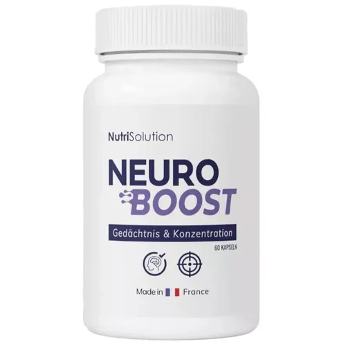 NeuroBoost Kapseln - Gedächtnis & Konzentration mit hoher Bioverfügbarkeit - Nahrungsergänzungsmittel für Erwachsene, unterstützt Gedächtnis und Konzentration mit natürlichen Inhaltsstoffen, ohne chemische Zusatzstoffe.