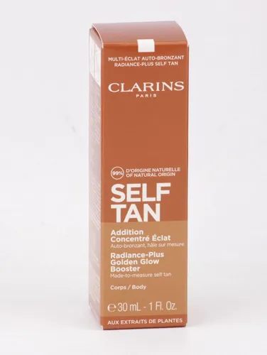 Clarins Radiance-Plus Golden Glow Booster 30ml - Selbstbräuner für ein natürliches, strahlendes Hautbild, individuell anpassbare Bräunung für jeden Hauttyp.