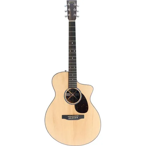 Martin Guitar SC-10E Spruce - Road Series Akustikgitarre mit Fichtendecke und FSC-zertifiziertem Richlite Griffbrett, ideal für umweltbewusste Musiker und hervorragenden Klang.
