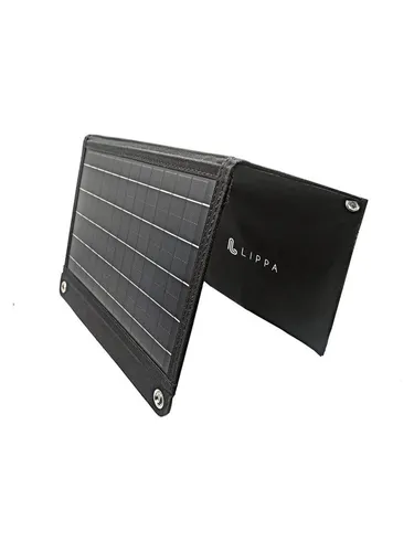 Lippa 15W Solarpanel mit 2 x USB-A Ausgang - Kompaktes 15W Solarpanel für mobiles Laden. Ideal für Outdoor-Aktivitäten, mit hoher Effizienz von 23%. Perfekt für Smartphones, Tablets und Kameras – gleichzeitig zwei Geräte laden!