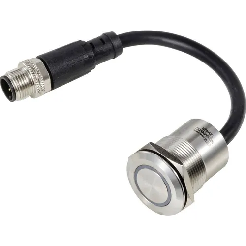 TRU COMPONENTS Piezotaster mit M12 Stecker 22 mm - Sonstige Elektroinstallationsartikel, flacher Betätiger aus Edelstahl für präzise Steuerung und lange Lebensdauer.
