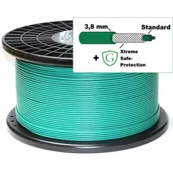 Ferrex ® kompatibles Sicherheits Kabel + XTREME SAFE-PROTECTION Ummantelung - Mähroboter Begrenzung Schutz Draht von Aldi - Kabelrolle - Ø3,8mm - HQ, Länge: 150m