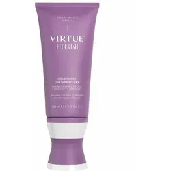Virtue Flourish Conditioner für dünner werdendes Haar 200 ml - Conditioner für dünner werdendes Haar, nährt und verdichtet feine Strähnen. Sulfatfrei mit Alpha + Gamma Keratinen für geschmeidiges, kämmbares Haar. Farbsicher, vegan und glutenfrei.
