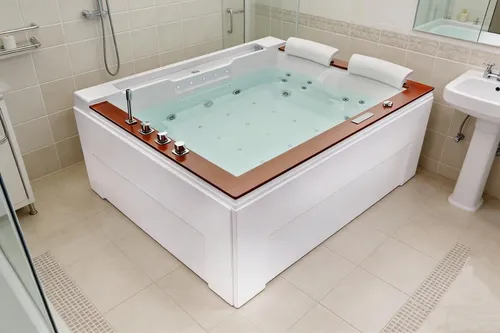 XL 2 Personen Whirlpool Colorado 191x159 - Indoor-Whirlpool für 2 Personen, rechteckige Form aus hochwertigem Acryl, ausgestattet mit leistungsstarker Pumpe für entspannende Wellnessmomente. SOFORT LIEFERBAR!
