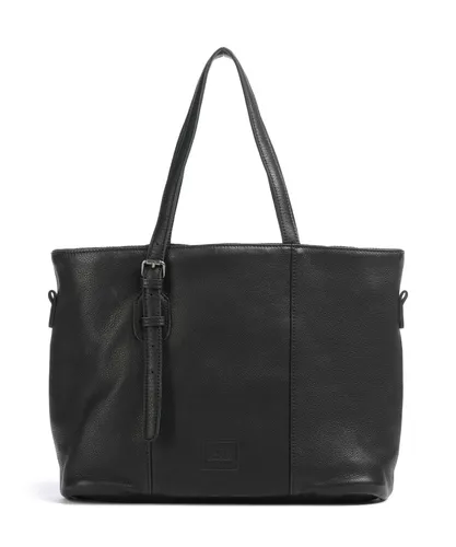 FredsBruder Reversible Wendeshopper Leder 37 cm schwarz - Handtaschen - Wendeshopper aus hochwertigem Leder, vielseitig verwendbar und ideal für jeden Anlass.