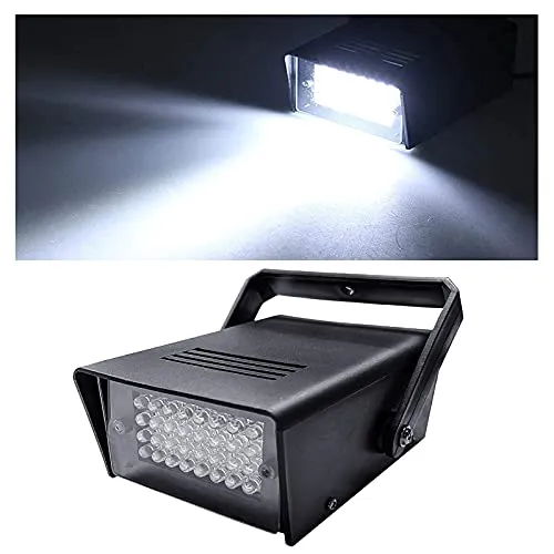 Stroboskop Disco Licht, 32 LED Strobe Light Disco Blitzlicht Party led Stroboskop Tragbares Blitzlicht für Parties Geburtstag Hochzeit Show Club Pub