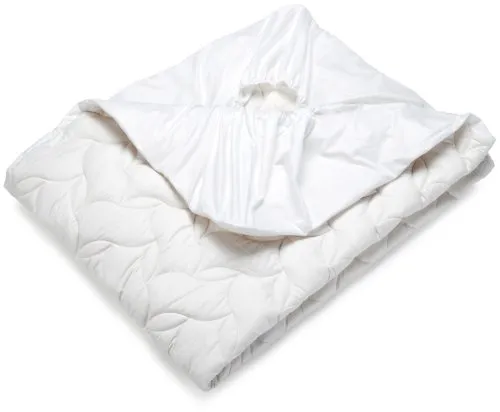 Badenia Bettcomfort Spannauflage Lavetta 140 x 200 cm, weiß - Hochwertige Matratzenauflage aus 100 % Baumwolle, waschbar bis 60 °C. Ideal für Wasserbetten und sorgt für optimalen Schlafkomfort.