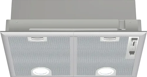 Bosch DHL555BL Lüfterbaustein - 53 cm breit, Abluftleistung bis 618 m³/h, ideal für Wand- oder Kochinselmontage, grau-metallic