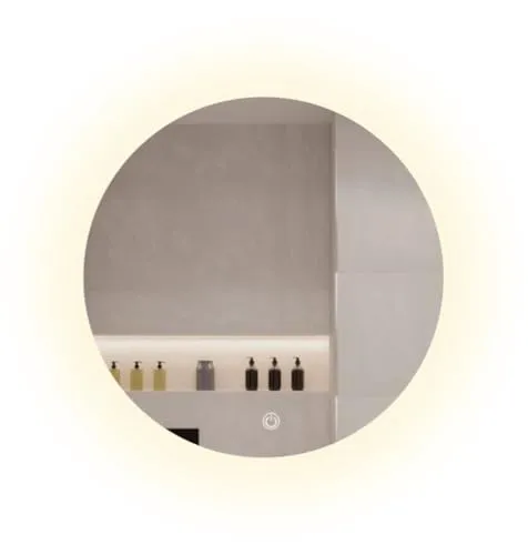 SensaHome Runder Badezimmerspiegel mit dimmbarer LED-Beleuchtung – 60 cm - Vielseitiger runder Spiegel von SensaHome mit integrierter, dimmbarer LED-Beleuchtung. Ideal für Badezimmer, Schminktisch oder Flur – sorgt für perfektes Licht beim Stylen und eine angenehme Atmosphäre.