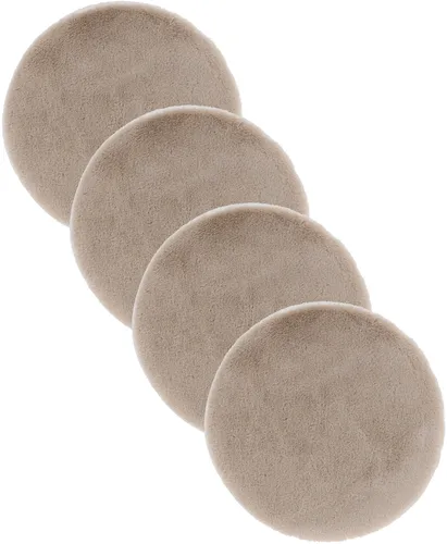 ASTRA Teppich Elda, rund, 4er Set - Flachgewebe-Teppiche, kuschelweich und perfekt für Wohnzimmer oder Kinderzimmer, rutschhemmend und fußbodenheizungsgeeignet.