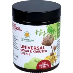 UNIVERSAL MOOR- u.Kräutercreme mit Murmeltierfett 140 g - Arzneimittel zur Unterstützung der Hautpflege, enthält wertvolles Murmeltierfett für geschmeidige und regenerierte Haut.