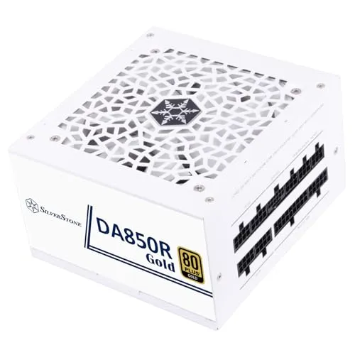 SilverStone Technology DA850R Gold, 80 Plus Gold vollständig modulares ATX-Netzteil, 850W, ATX 3,0 & PCIe 5,0, SST-DA850R-GMA-WWW