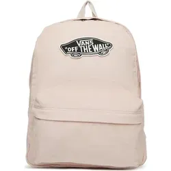 Vans Realm Classic Off The Wall Rucksack - Tagesrucksäcke mit ikonischem "Off the Wall"-Logo, aus strapazierfähigem Cordgewebe, in zartem Hellrosa für lässigen Stil und optimalen Tragekomfort.