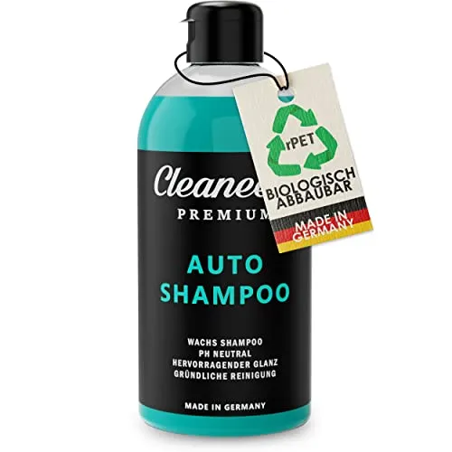 Cleaneed Premium Autoshampoo mit Wachs - Biologisch abbaubar & Made in Germany – pH-Neutral, Rückstandsfrei, Schonende Reinigung, Starke Schaumbildung