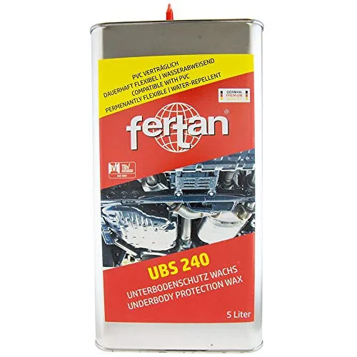 Fertan UBS 240 5 l Schutzwachs - Rostumwandler & Rostentferner, bietet langanhaltenden Schutz für Unterböden und verhindert Rostbildung effektiv.