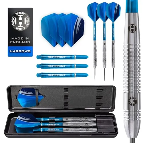 Harrows Genesis Tungsten Darts 23g – Präzise Steel Darts - Erleben Sie präzise Würfe mit den Harrows Genesis Tungsten Darts 23g. Hergestellt aus hochwertigem Tungsten, bieten sie optimale Kontrolle und Haltbarkeit für ein verbessertes Spielerlebnis.