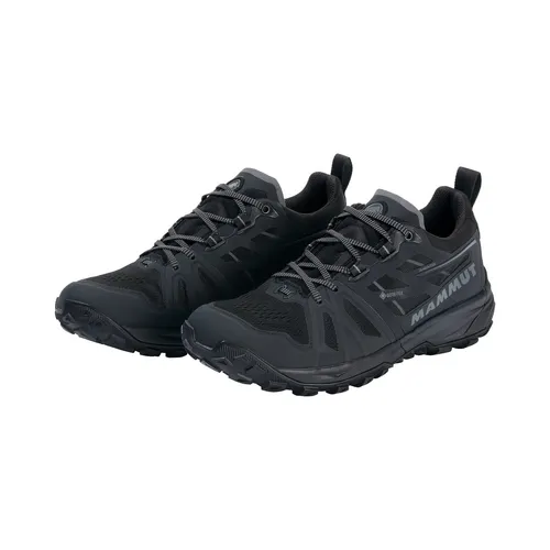 Mammut Damen Saentis Low GTX Traillaufschuh - Black-Phantom, 38 2/3 EU - Laufschuhe mit Vent Mesh Hybrid Shell für optimalen Komfort und Anpassbarkeit, ideal für Trailrunning und Outdoor-Aktivitäten.