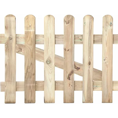 Klassisches Zauntor 80x100cm F30331 Faura - Elegantes Holz-Zauntor für Ihren Garten, Maße 80x100 cm. Mit langlebigem Autoklavenschutz für eine hohe Widerstandsfähigkeit und ansprechendes Design.