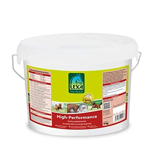 LEXA High-Performance für Pferde 9 kg - Pferdefutter für Sportpferde, liefert hochverfügbare Energie durch spezielle Kohlenhydrate und Pflanzenfette. Ideal zur Unterstützung während Training und Wettkampf.