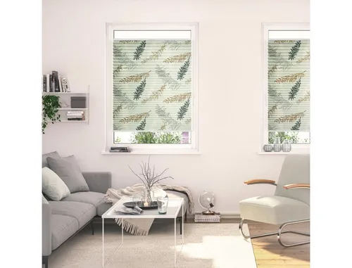 LICHTBLICK ORIGINAL Plissee Klemmfix - Blickdicht in Grün, 60x130 cm - Rollos, ohne Bohren, einfacher Klemmfix, idealer Sicht- und Blendschutz, perfekt für Fensterrahmen bis 25 mm.