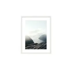 Holzbilderrahmen 40x50 cm  Iceland , weiß , Holzwerkstoff , Maße (cm): B: 42 H: 52 T: 2.8