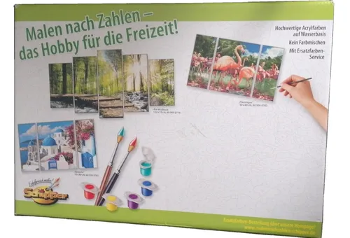 S027 - Shipper Malen Nach Zahlen - Zeit Für Dich! - Schreibutensilien: Kreatives Malset mit Ersatzfarben für entspannendes Malen, ideal für alle Altersgruppen ab 1 Jahr.