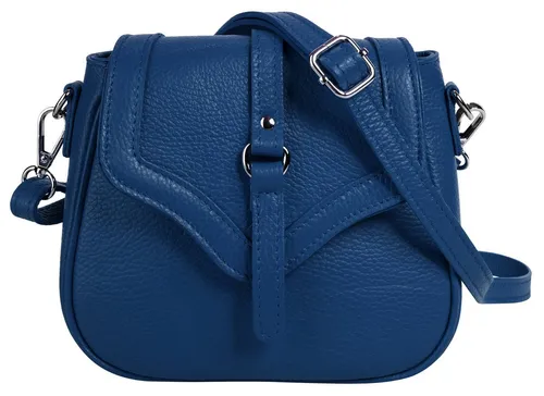 Cluty Leder Umhängetasche, Made in Italy - Elegante Umhängetasche aus 100% Rindleder für stilbewusste Frauen. Mit verstellbarem Schultergurt und praktischem Reißverschlussfach bietet sie Platz für Ihre Essentials und setzt modische Akzente.