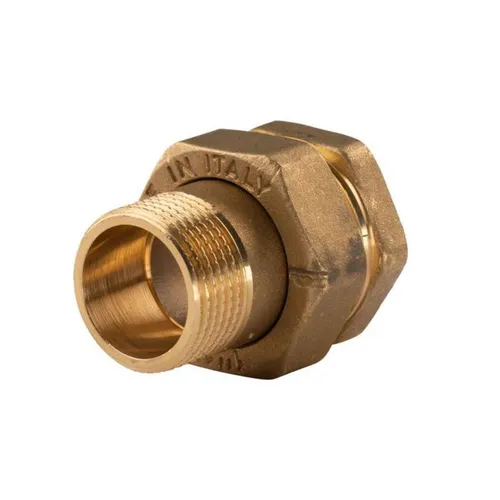 Messing Gewinde-Fitting Verschraubung mit O-Ring konisch dichtend 1" IG - 1" AG