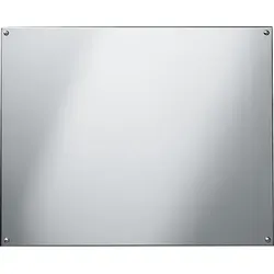 KWC AR Spiegel RODAN, Edelstahl 600x500 mm - Sonstige Badausstattung, hochglanzpolierter Chromnickelstahl mit sichtbarer Befestigung für eine stilvolle Montage im Badezimmer.