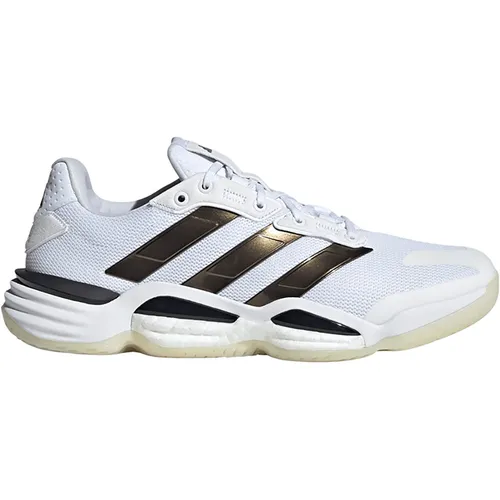 adidas Hallen-Indoorschuhe Stabil 16 2025 Herren, Größe 44 (US 10) - Leistungsstarker Hallenschuh für Herren mit atmungsaktivem Obermaterial und BOOST Zwischensohle für optimale Energierückgabe. Ideal für schnelle Bewegungen und volle Konzentration auf das Spiel.