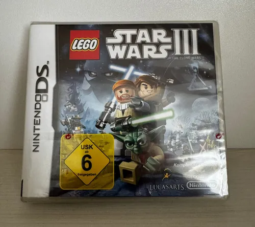 LEGO Star Wars III: The Clone Wars (Nintendo DS) - PC- & Videospiele, erlebe epische Abenteuer im Star Wars Universum mit diesem actiongeladenen Spiel für die Nintendo DS, ideal für Fans ab 6 Jahren.