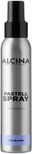 Alcina Pastell Spray Ice-Blond 100 ml - Styling Spray für blonde, graue und weiße Haare, wirkt unerwünschten Farbreflexen entgegen und pflegt das Haar, verbessert die Kämmbarkeit und spendet Feuchtigkeit, ganz ohne Ausspülen.