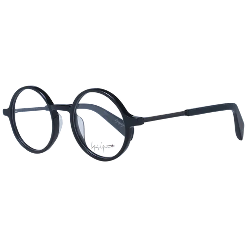 YOHJI YAMAMOTO Brillengestell YY1006 47002 schwarz - Schwarzes Vollrand-Brillengestell aus hochwertigem Azetat im stilvollen Panto-Design. Ideal für modische Akzente und optimalen Tragekomfort.