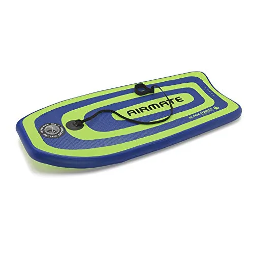 BLACK FOREST ELEMENTS Bodyboard AIRMATE M - Inflatable Bodyboard für Landlock Surfers - Bodyboard aus hochwertigem Doublelayer Drop Stitch PVC, ideal für Einsteiger und Aufsteiger, bietet optimalen Auftrieb und Wendigkeit für die perfekte Welle.