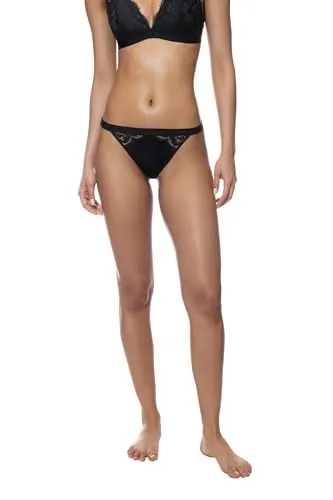 Mey Tagwäsche Serie Poetry Vogue Damen Mini-Slips Schwarz L(L) - Funktionsunterwäsche mit feinen Spitzenverzierungen für verführerischen Komfort, ideal für den täglichen Gebrauch.