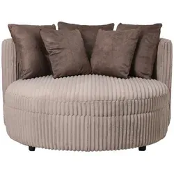 PTMD Fayen Sessel aus Stoff mit 5 Kissen – Eleganz für dein Zuhause - Luxuriöser Lounge-Sessel von PTMD, ausgestattet mit fünf Kissen. Der hochwertige Stoff in edlem Taupe bietet stilvollen Komfort und setzt elegante Akzente in jedem Raum.