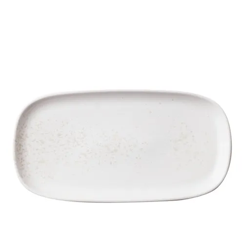Rosenthal White River rechteckiger Teller 34,9 cm - Eleganter rechteckiger Teller aus weißem Porzellan, ideal für den täglichen Einsatz in Küche und Esszimmer. Mit seinen kompakten Maßen von 34,9 x 18,2 cm lässt er sich vielseitig kombinieren und ist spülmaschinengeeignet.