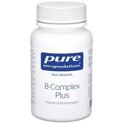 Pure Encapsulations B Complex Plus - Nahrungsergänzungsmittel mit allen 8 B-Vitaminen in hoher Dosierung, unterstützt die Nerven und sorgt für mentale Leistungsfähigkeit im stressigen Alltag.