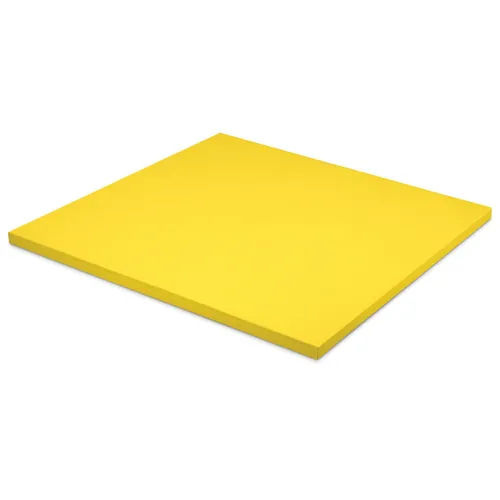 Sport-Thieme Judomatte "Classic", Gelb - 100x100x4 cm - Sportmatte für Judo und Jiu Jitsu mit hervorragender Dämpfung und rutschhemmendem Waffelboden für sicheren Stand - Ideal für Training und Wettkämpfe.