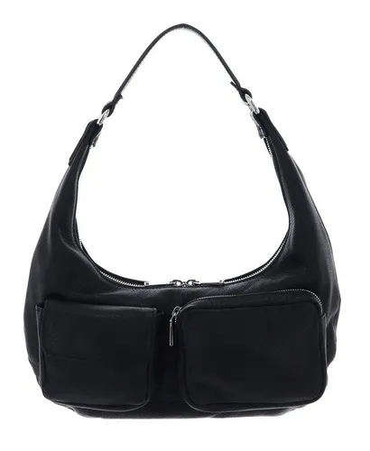 Abro Beuteltasche Dalia Cargo - Elegante Rindledertasche - Beuteltaschen aus italienischem Rindleder mit zwei praktischen Fronttaschen und einem sicheren Hauptfach mit Reißverschluss, ideal für stilbewusste Frauen.
