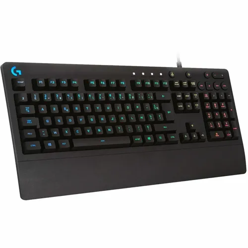 Logitech G213 Prodigy Gaming-Tastatur - Gaming-Tastatur mit RGB-Beleuchtung und spritzwassergeschütztem Gehäuse, ideal für lange Gaming-Sessions mit programmierbaren G-Tasten und Multimedia-Bedienelementen.