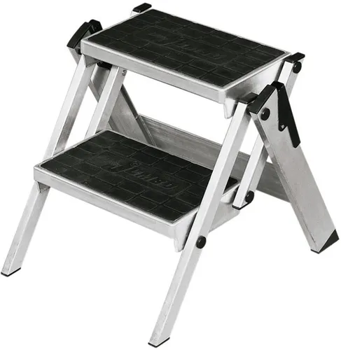 WAKÜ Little Jumbo Sicherheitstreppe 2-stufig - Compact-Ausführung - Treppen & Geländer: Leichte, stabile Alu-Sicherheitstreppe mit extra breiten Stufen für optimale Standsicherheit und leichtem Transport.